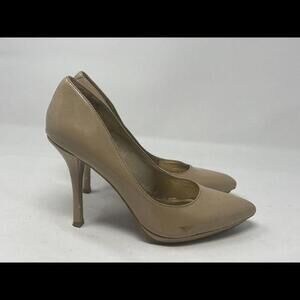 BCBGeneration Shoes Womens 5.5B Pumps Beige Patent Leather Stiletto Heels